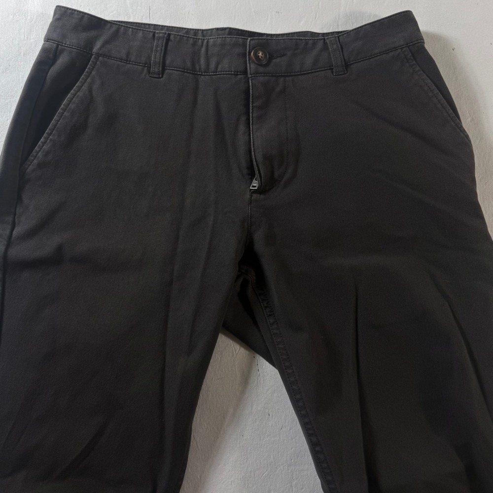 Mugsy Brooks Chino Pants Mens‎ 32x30 Charcoal Gray Stretch Cotton K6PNBC